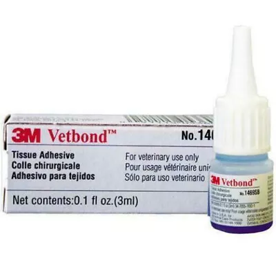 3M Vetbond Pet Tissue Adhesive Glue 3ml Binds Wound Edges | • $14.95