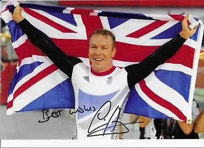 £24.99 • Buy STUNNING CHRIS HOY OLYMPIC GOLD MEDAL LONDON 2012 SIGNED 12x8 GLOSSY PHOTO2