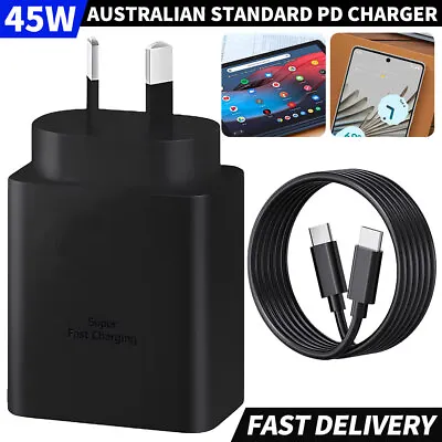 $5.89 • Buy 45W Super Fast Wall Charger+Type-C Cable For Samsung Galaxy S21 22 S22+ Ultra