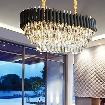 Modern K9 Crystal Chandelier Luxury Pendant Light Ceiling Lamp Lighting Fixture • $179.55