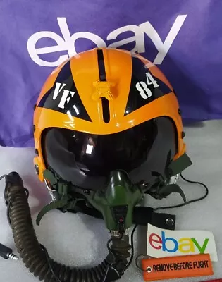 Hgu-33 Jolly Rogers Squadron Naval Aviator Pilot Flight Helmet+oxygen Mask Repro • $700