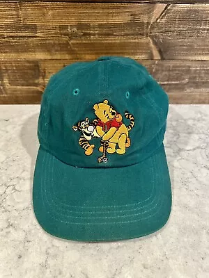Vintage Disney Store Winnie The Pooh & Tigger Golf Hat Cap Adult StrapBack • $20