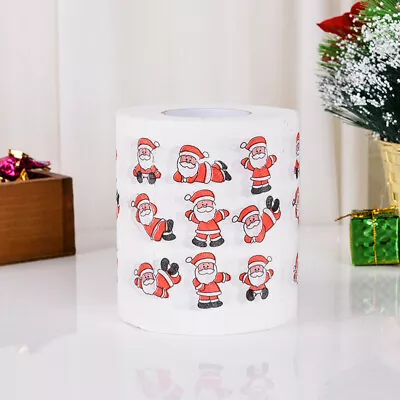 4 Rolls Christmas Toilet Paper Xmas Decor Tissue Roll-RS • £15.35