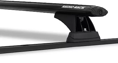 Rhino Vortex RCH Trackmount Black 2 Bar Roof Rack For NISSAN Navara D22 4dr Ute  • $575.40