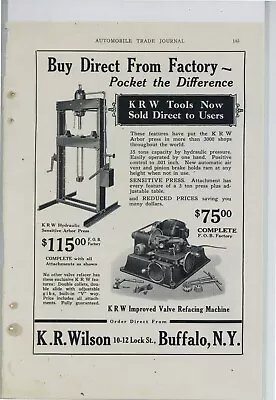 1928 K.R. Wilson Ad: KRW Tools - Lock St. Buffalo New York • $17.76