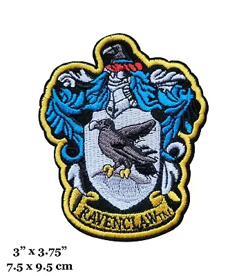 $4.99 • Buy Ravenclaw House Crest Logo Harry Potter Hogwarts Embroidered Iron On Patch