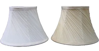 Classic 14  Mushroom Swirl Pleated Ceiling Table Lamp Shade Cream & Champagne • £15.99