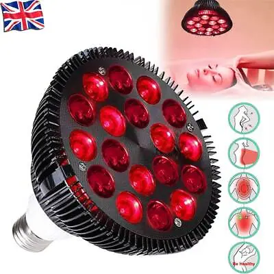 £16.35 • Buy LED Red Light Therapy Bulb Skin Pain Relief 660nm 850nm Deep Near Infrared Combo