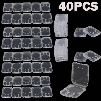 40pcs Case Holder For Micro SD SDHC Memory Card Box Storage Hard Plastic N865 • $10.96