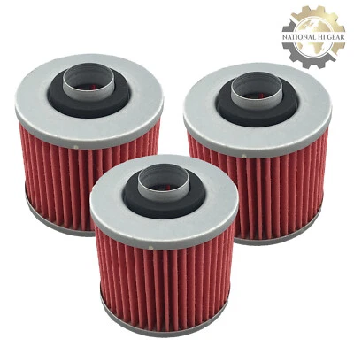 $10.50 • Buy 3-Pack Oil Filter For Yamaha XVS1100 V-Star 1100 Custom 2000-2009 