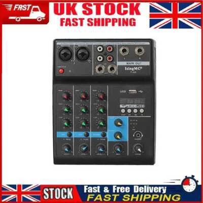 £29.19 • Buy Wireless 4-channel Audio Mixer Portable Bluetooth-compatible USB Sound Mixing UK