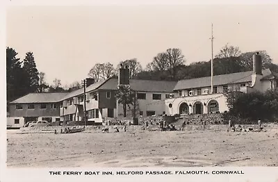 N England Cornwall Old Postcard English The Ferry Boat Inn Falmouth • £2.39