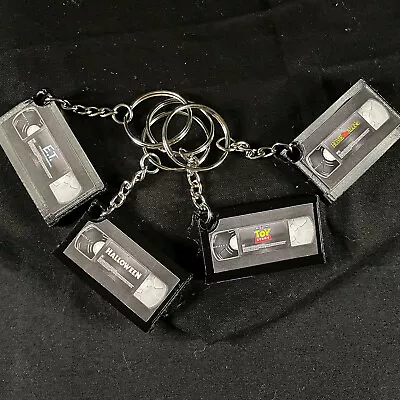 VHS MOVIE Tape Cassette Keychain 3D Printed Fan Art • $9.99