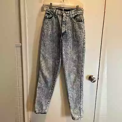 Vintage High Rise SASSON Modern Basics Acid Wash 90's Mom Jeans Vintage Size 6 • $30