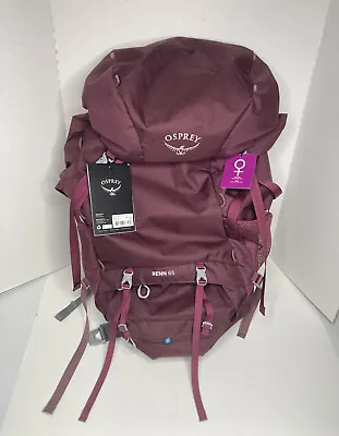 $179.95 • Buy Osprey Renn 65 Liter Women's Backpacking Backpack Rucksack, Aurora Purple 65L