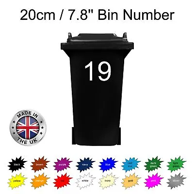 Wheelie Bin Number: Arial 20cm Self Adhesive Trendy For Doors Shops Office Cafe  • $2.19