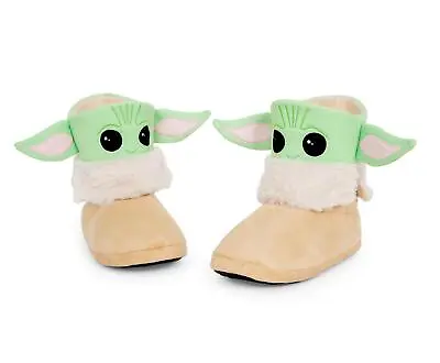 Star Wars: The Mandalorian Grogu Women's Boot Slippers • $47.85