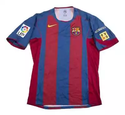 2004-05 Gerard  Gerard Lopez  FC Barcelona Match Worn Nike Size 90  Jersey  • $599.99