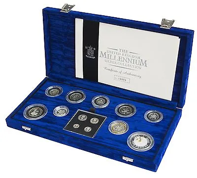 2000 Silver Proof Coin Collection Millennium 13 COIN COLLECTION • £279.99