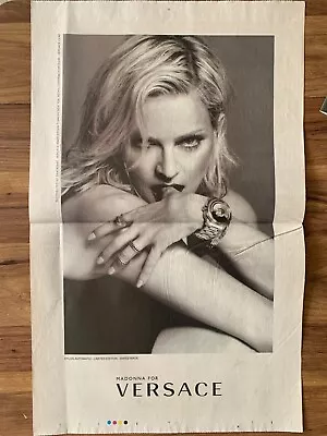 Madonna Versace Original Turkish Magazine Newspaper Poster Advertising • $29.99