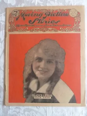 MOVING PICTURE STORIES Magazine Sept 1921. Silent Film Star Gladys Leslie. • $15