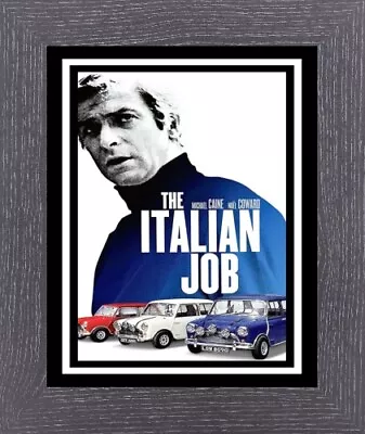 Italian Job Michael Caine Mini Cooper Framed Print Picture 3 Frame Colours 151 • £16.99