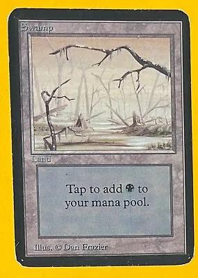 MTG  SWAMP Alpha (OldManMTG 008-493) • $28.75