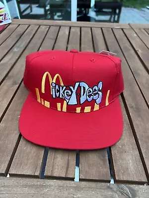 Vintage 1990’s McDonalds Mickey Dees Annco Red And Yellow NEW 1990s Ball Cap Hat • $42.88