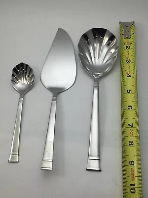 3 Serving Pieces Heritage Mint Ltd BENTLEY 18/10 Stainless Glossy Flatware • $24.64