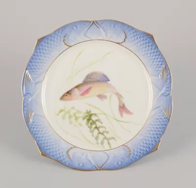 Royal Copenhagen Fauna Danica Fish Plate In Porcelain. Approx. From 1930s • $420
