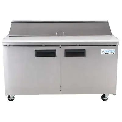 60  2 Door Refrigerated Sandwich Prep Table • $2715.56