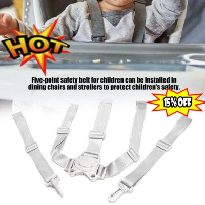 $7.60 • Buy Baby Universal 5 Point Harness High Chair Safe Belt Seat Belts 2022