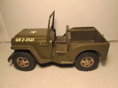 L@@k Estate Find Tonka Military Jeep Gr 2-4231 1960's Cool Old Toy As Is $10 !!! • $10