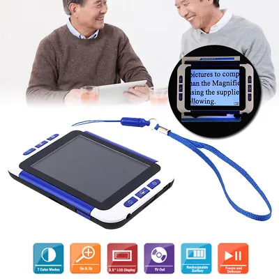 £67.39 • Buy 3.5 Inch Video Digital Low Vision Magnifier Electronic Reading Aid /Color Mode F