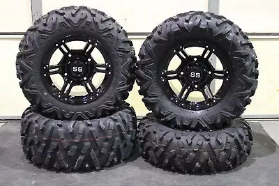 Scrambler Xp1000 26  Bighorn Radial Atv Tire & 14  Viper Blk Wheel Kit Pol1ca • $1199.94