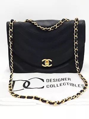 Chanel Ribbon Quilted Round Flap Shoulder Bag • £1121.42