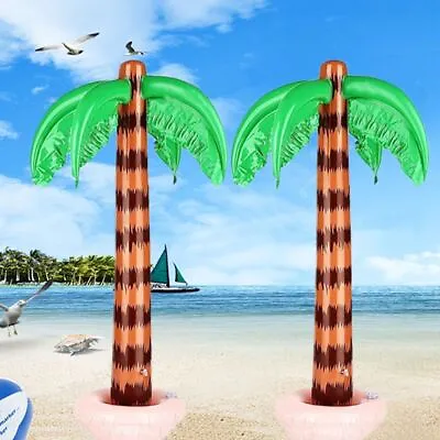 Hawaiian Coconut Trees Inflatable Toys Tropical Palm Tree Beach Party Decor • $17.24