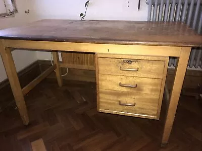 £25 • Buy Old Vintage Wooden School  Desk With Draws Upcycle Project