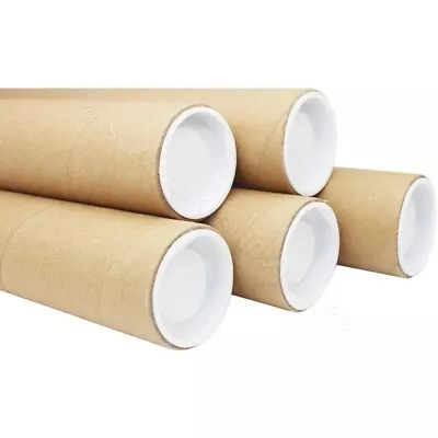 Poster Tubes Postal Tubes Packaging Shipping Strong Kraft 50/76mm • £7.59