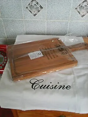 Chopping Board Cheese/bread Server Acacia Wood High Quality With Handle • £12.99