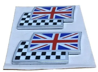 MGTF MGF MGZR MGZT MGZS TWIN FLAG BADGES DAG000070MMM  (New Genuine MG ) • £14.95