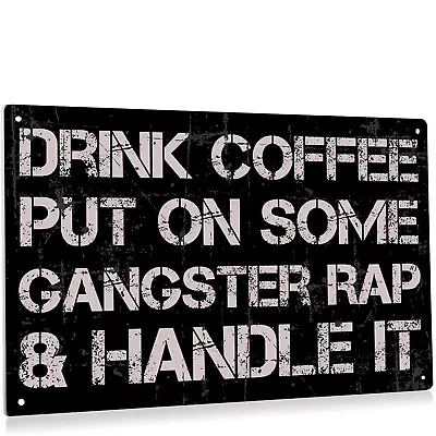 Funny Kitchen Metal Tin Sign Metal Sign Desk Wall Decor For Home Coffee Bar Pub  • $15.99