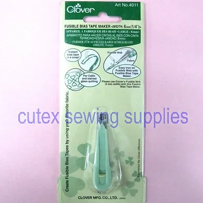 $5.50 • Buy Clover Fusible Bias Tape Maker - Finish Width Size 6mm (1/4 )