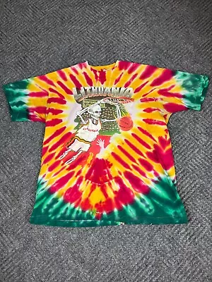 Vintage Grateful Dead Lithuania T Shirt Mens XL Olympic Basketball Tie Die Adult • $225