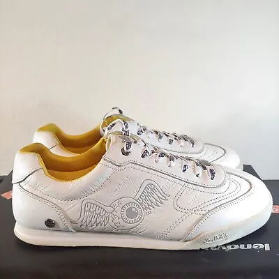 Von Dutch MEN's Shoes Ken's Yellow Snow Sz 9 Authentic Fashion Sneakers Leather • $49.99