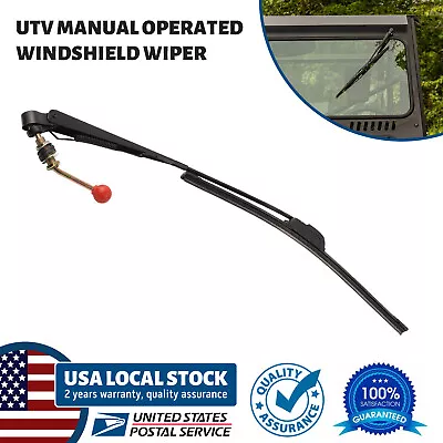 Universal Replacement Kit UTV Manual Hand Operated Windshield Wiper Rubber Blade • $11.88