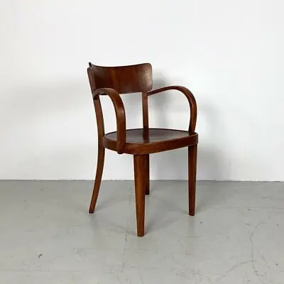 Vintage 1920s Thonet B-47 Bentwood Armchair Midcentury Plywood #3467 • $614.90