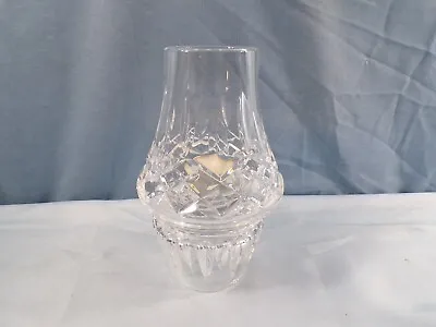 Waterford Clear Crystal Lismore 2 Piece Hurricane Candle Lamp Candle Holder #5 • $39.99