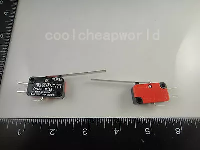 5pcs V-153-1C25 Long Straight Hinge Lever Type SPDT Micro Switch Limit Switch • $4.30