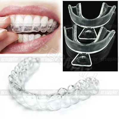 UP TO 8PCS Teeth Whitening Mouth Tray Custom Self Mould Thermo Plastic Clear HOT • $4.99